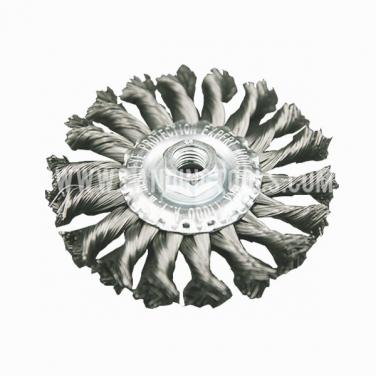 Knotted Twist Wheel Brushes 125mm .  Use For Angle Grinder  510303
