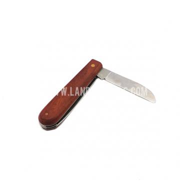 Professional Curved Blade Electrical Knife Wooden handle   310105
