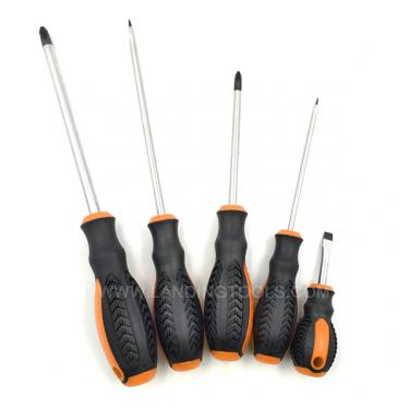 High Quality Screwdriver PP+TPR Handle With Chrome-Vanadium Steel Blade   645401