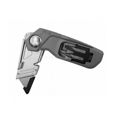 Professional Safety Box Cutter Folding Utility Knife With Screwdriver Bits   385709