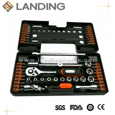 55pcs  Ratchet Screwdriver And Sockets Bits Set   701701