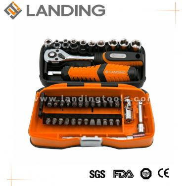 39pcs  Ratchet Screwdriver And Sockets Bits Set  701801