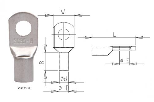 C-SC Copper Tube Terminals