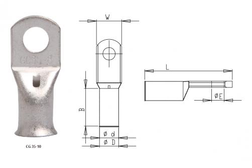 GC With Bell-Mouth Copper Tube Terminals