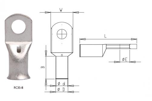 FC With Bell-Mouth Copper Tube Terminals