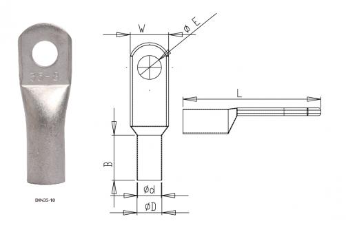 DIN46235 Copper Tube Terminals