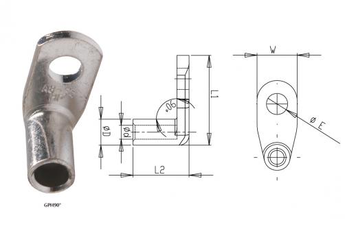 GPH90° Copper Tube Terminals