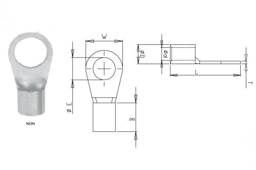 Non-Insulated Ring Terminals