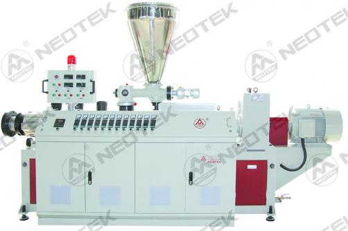 Conical twin screw extruder