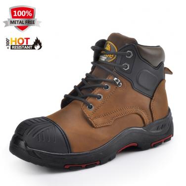Safety boots HRO nubuck brown M-8401