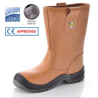 Brown Safety Boots for Winter H-9001 Brown