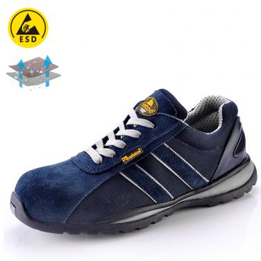 Lightweight safety shoe for summer blue L-7034B