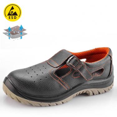 Sandals for summer in embossed leather L-7216