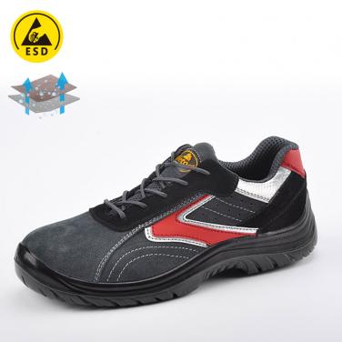 Safety shoe for summer gray and black L-7308