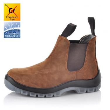 Nubuck lace-up safety shoe M-8316