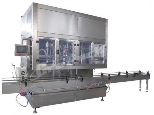 PLC controlled time gravity filling machine