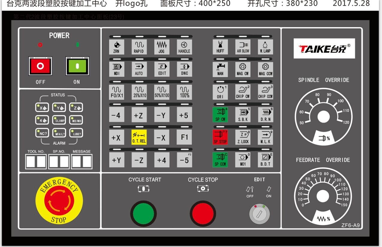 Quality CNC operator panel,CNC machine control panel,Machining Center