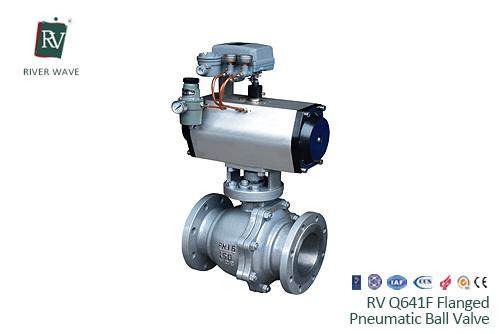 RV Q641F Flanged Pneumatic Ball Valve