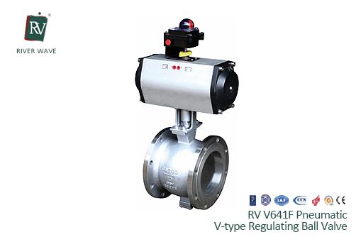 RV V641F Pneumatic V-type Regulating Ball Valve