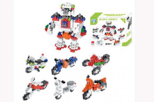 Scene type cartoon building block toy