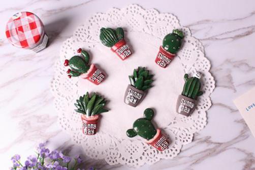 Resin Cactus Fridge Sticker