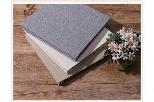 Simple linen self-adhesive film DIY album