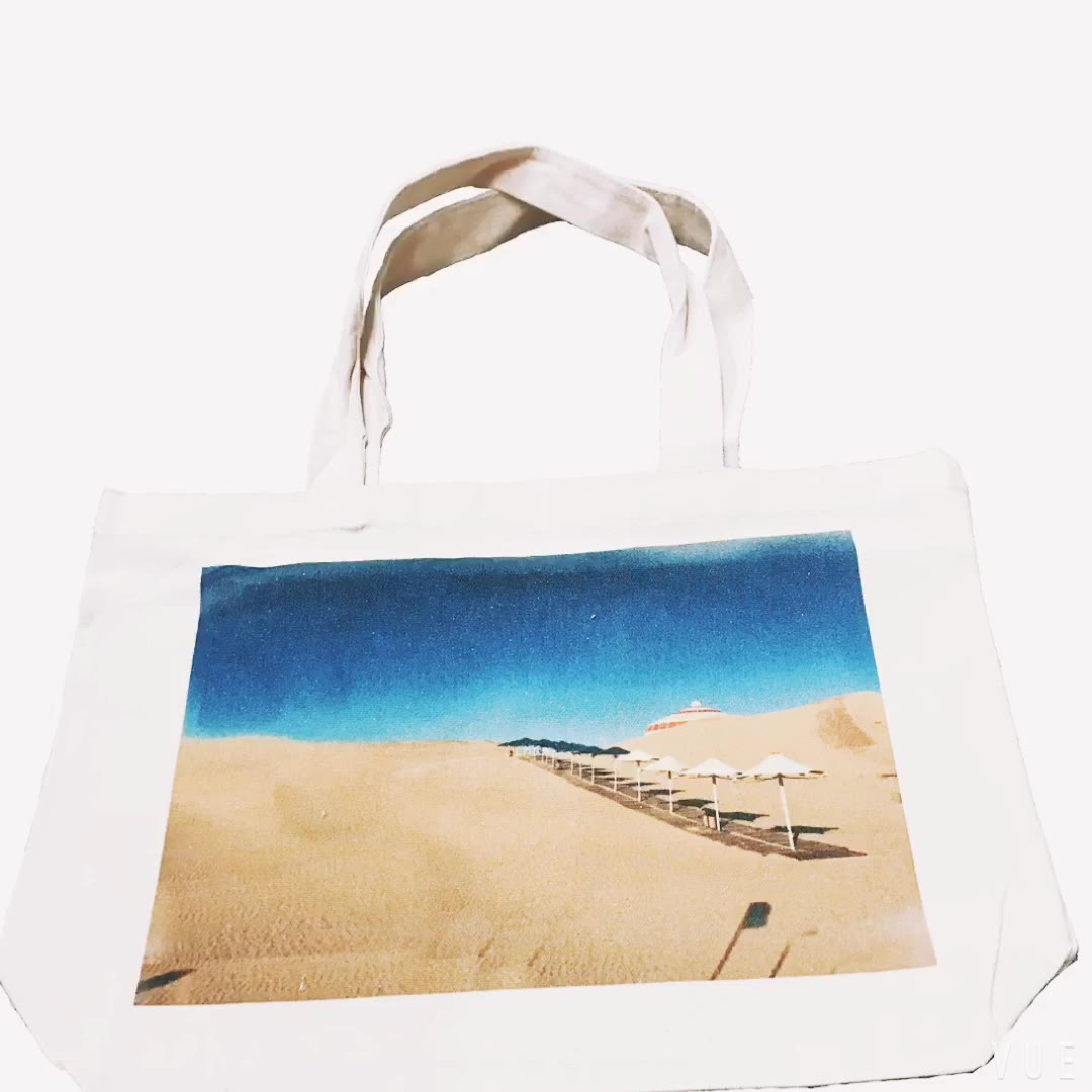 Customized canvas shopping bags