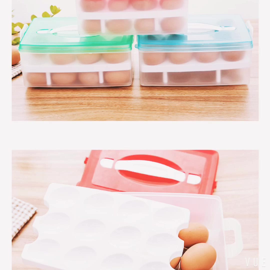 Portable multilayer egg fresh-keeping storage box