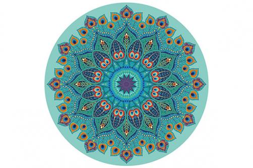 Pu Round Yoga Mat