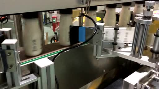 Milk Bottle Front & Back Labeler