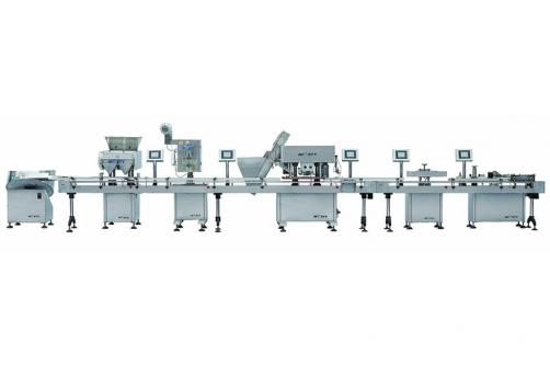 Chewing Gums Counting and Bottle Packing Line