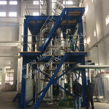 Two-stage MVR evaporator