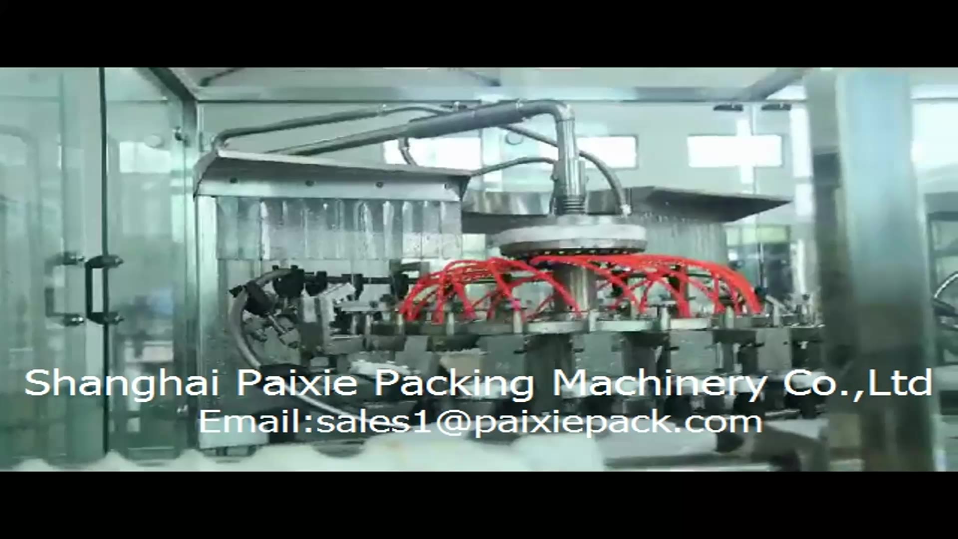 Glass bottle water and air washing machine