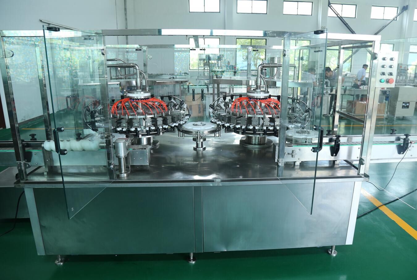 Plastic bottle water and air washing machine