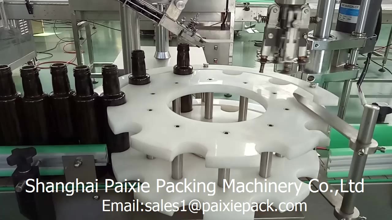 Glass bottle capping machine