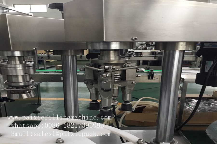 Round bottle metal cap sealing machine