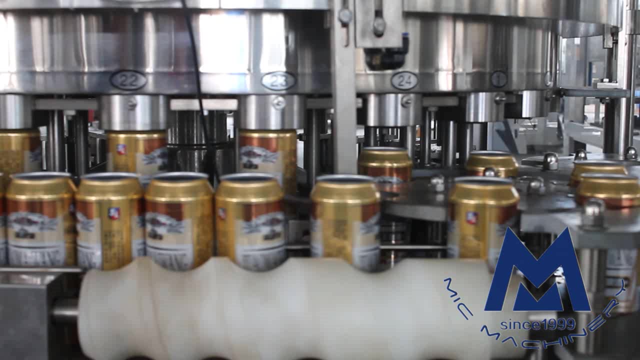 Beer filling seaming machine for can package