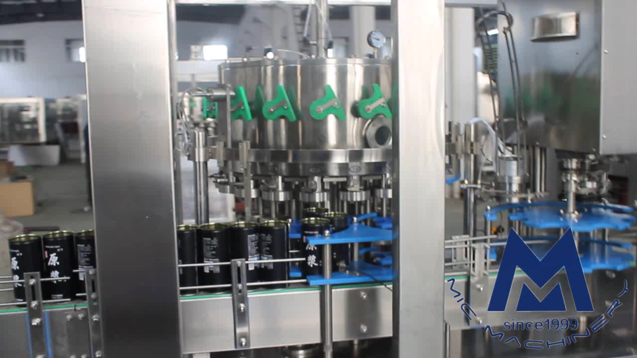 Gas drink filling seaming machine for can package