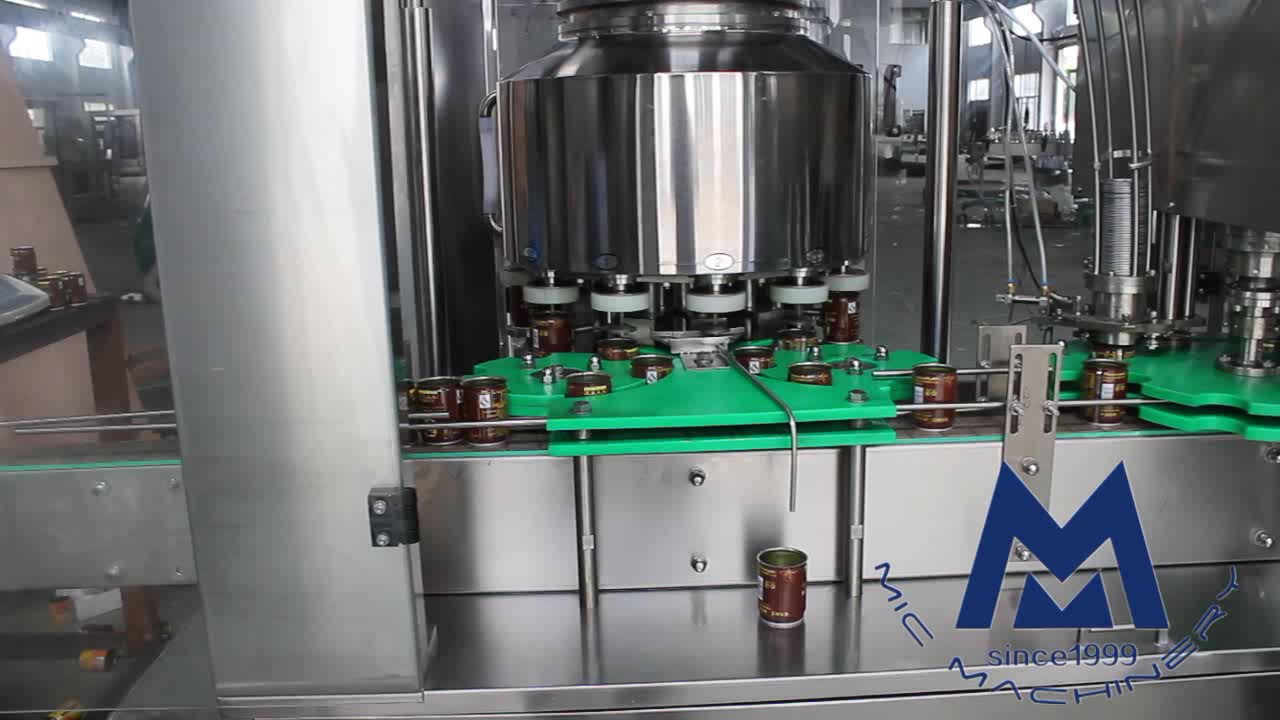 Hot tea filling seaming machine for can package