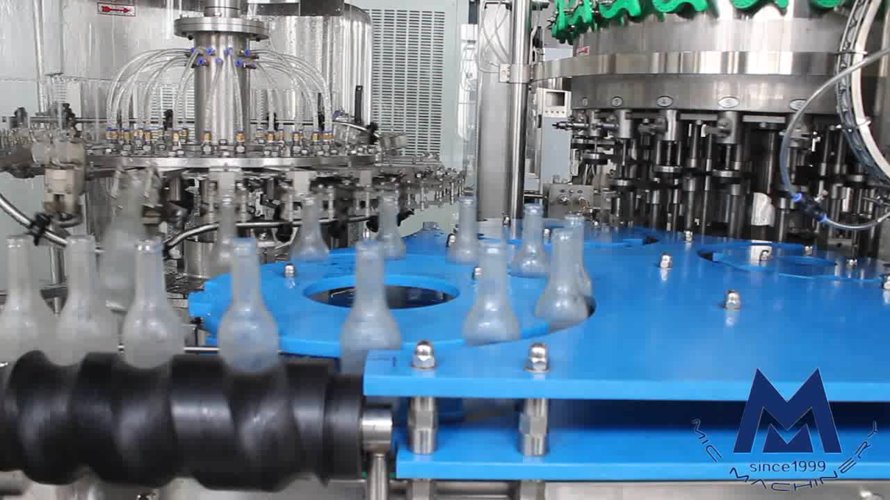 Beer filling sealing machine for glass bottle