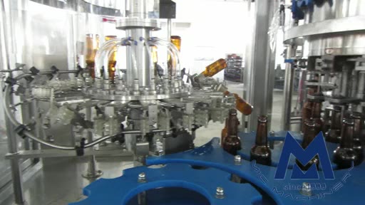 Beer filling capping machine for glass bottle