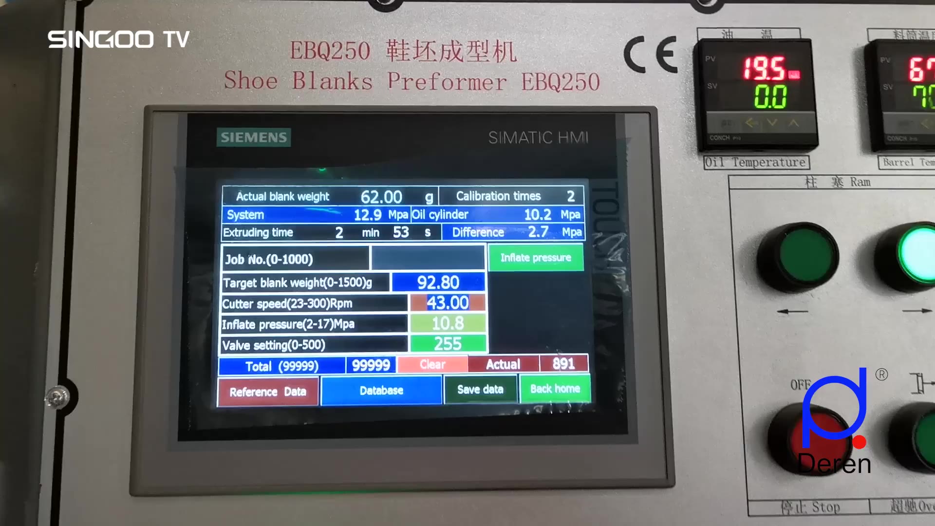 EBQ250 Footwear Precision Preformer