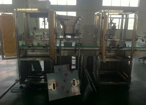 Shampoo filling and capping machine