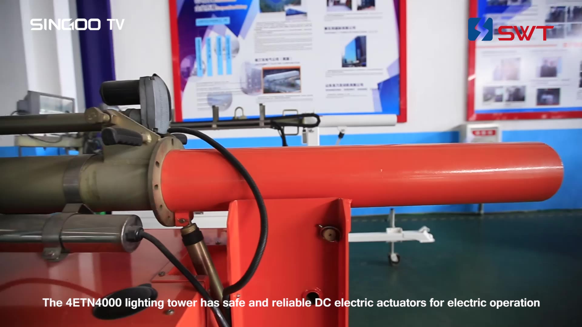 9m high metal halide manual Lighting tower 4000W