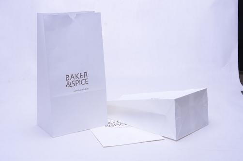 Square bottom food paper bags