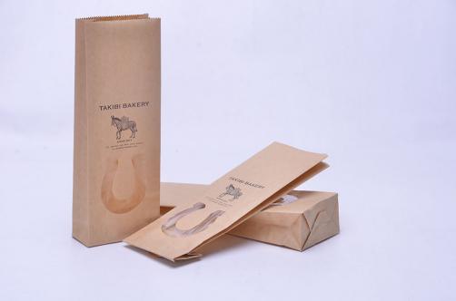 Square Bottom Food Paper Bags With Window