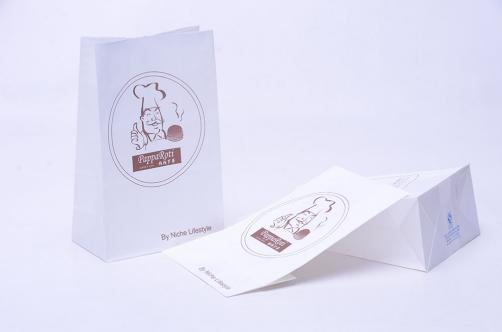 Greaseproof Square bottom Paper Bags for food packaging