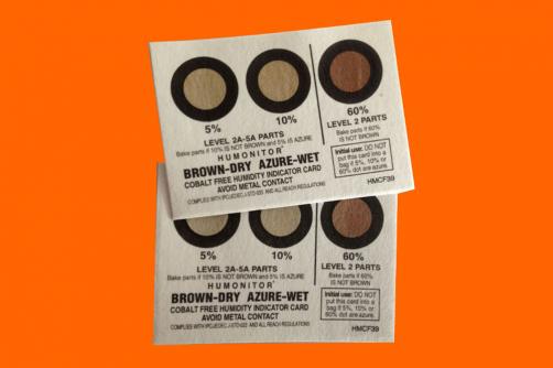 Moistureproof Packing Moisture Sensitive Indicator Card