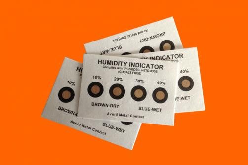 Color Change Cobalt Free 4 Dots Moisture Indicator Labels