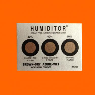 10-20-30% Reversible Humidity Indicator Card